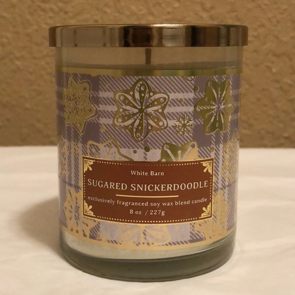 NWT Bath & Body Works Sugared Snickerdoodle Single Wick Candle. Discontinued.